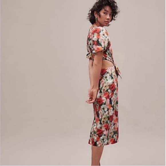 NWT J. Crew x Liberty Women’s 00 Hazy Day Floral Cut Out Liberty Fabric Dress - Picture 8 of 9
